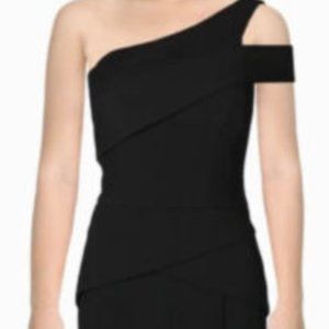 Cachet Women's Cut Out Black Formal One Shoulder Maxi Dress, Size 16